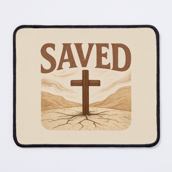 Item preview, Saved by Christ – Christian Cross in the Wilderness designed and sold by SimplySelim.