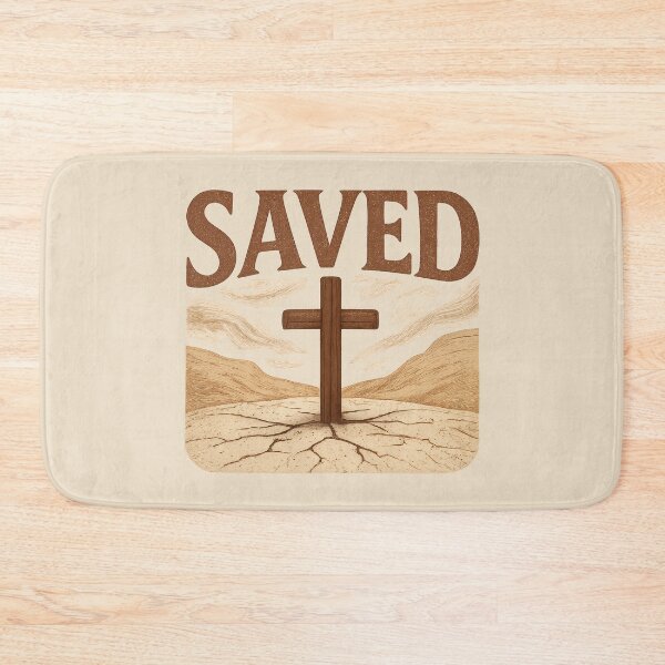 Item preview, Saved by Christ – Christian Cross in the Wilderness designed and sold by SimplySelim.