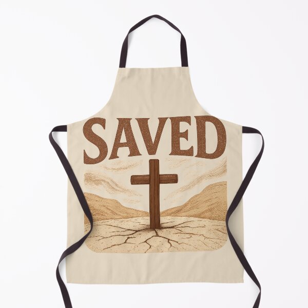 Item preview, Saved by Christ – Christian Cross in the Wilderness designed and sold by SimplySelim.
