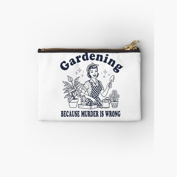 Item preview, Funny Plant Lover Gardening Because Murder Is Wrong designed and sold by Lilly4Art.