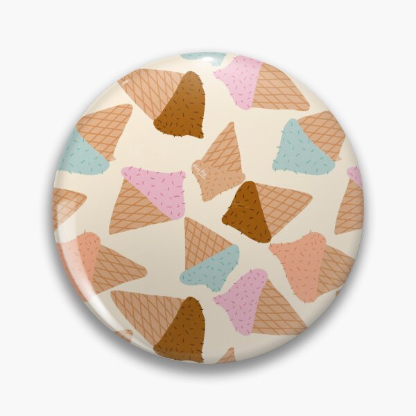 Item preview, Whimsical Ice Cream Cone Pattern – Pastel Dessert Illustration designed and sold by Riley Ray Designs .