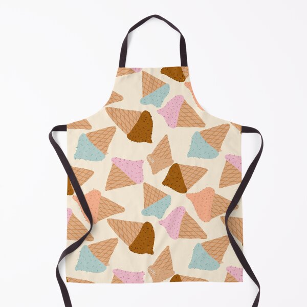 Item preview, Whimsical Ice Cream Cone Pattern – Pastel Dessert Illustration designed and sold by Riley Ray Designs .