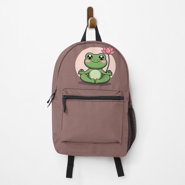 Item preview, Yoga Frog With Lotus designed and sold by KateLeap.
