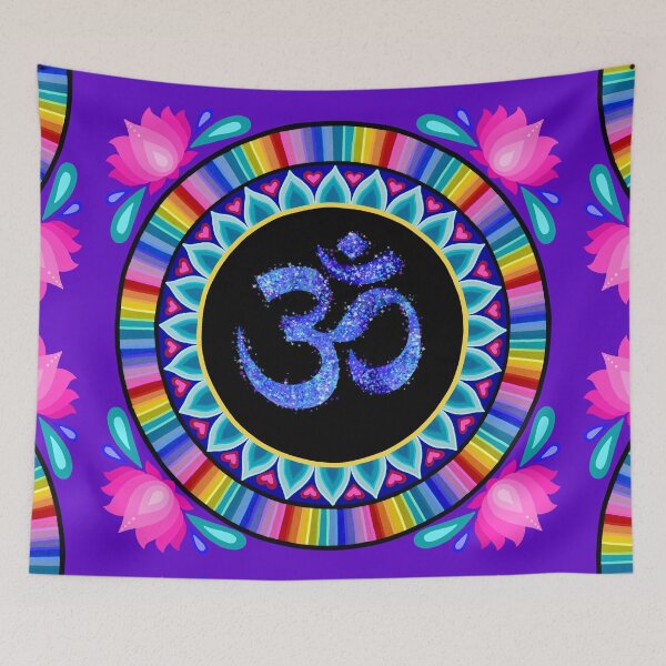 Item preview, Sacred Om Mandala (purple) designed and sold by Soozie Wray.
