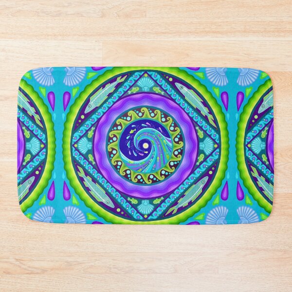 Item preview, Fish Wave Mandala designed and sold by Soozie Wray.