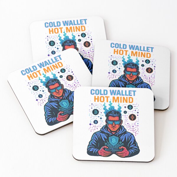 Item preview, Cold Wallet. Hot Mind – Crypto Intelligence Design designed and sold by BitCrop.