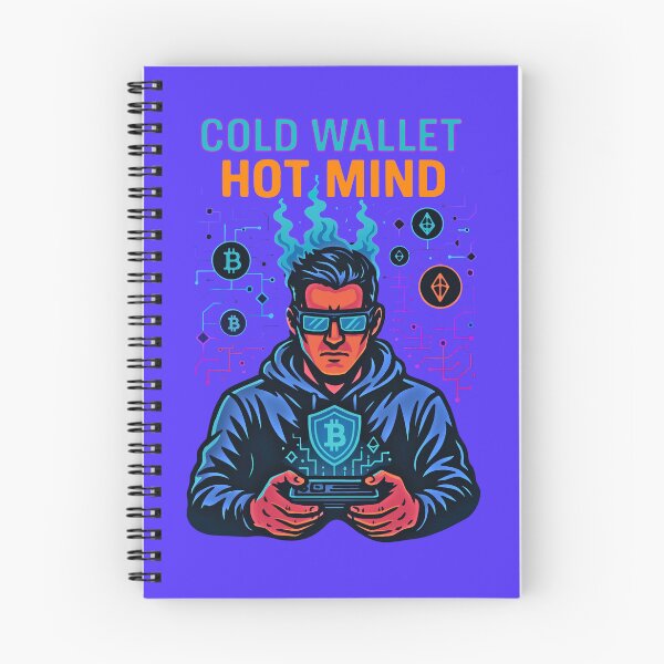 Item preview, Cold Wallet. Hot Mind – Crypto Intelligence Design designed and sold by BitCrop.