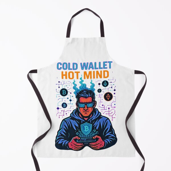 Item preview, Cold Wallet. Hot Mind – Crypto Intelligence Design designed and sold by BitCrop.