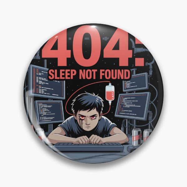 Item preview, 404: Sleep Not Found – Funny Coding All-Nighter Design designed and sold by einfachdesign.