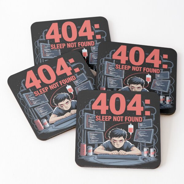 Item preview, 404: Sleep Not Found – Funny Coding All-Nighter Design designed and sold by einfachdesign.