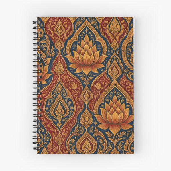 Item preview, Traditional Thai Floral Pattern – Intricate Ornamental Design for Boho Decor & Southeast Asian Vibes 4 designed and sold by PatternXS.