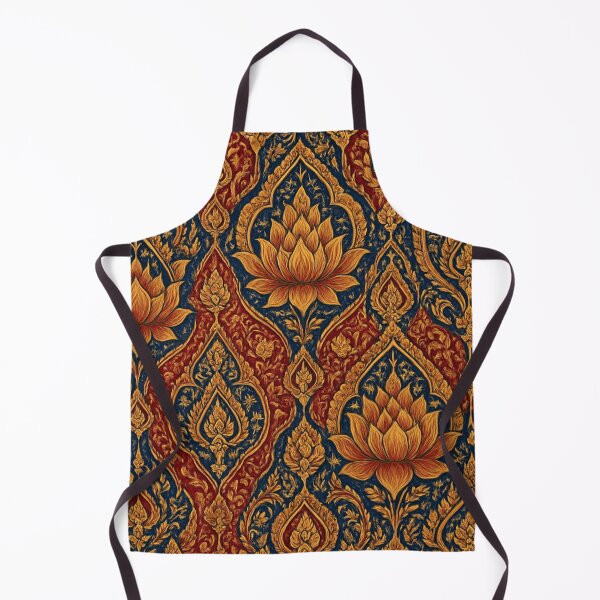 Item preview, Traditional Thai Floral Pattern – Intricate Ornamental Design for Boho Decor & Southeast Asian Vibes 4 designed and sold by PatternXS.