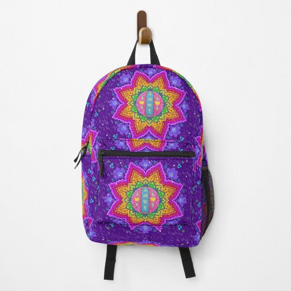 Item preview, Rainbow OmManiPadmeHum Mandala designed and sold by Soozie Wray.