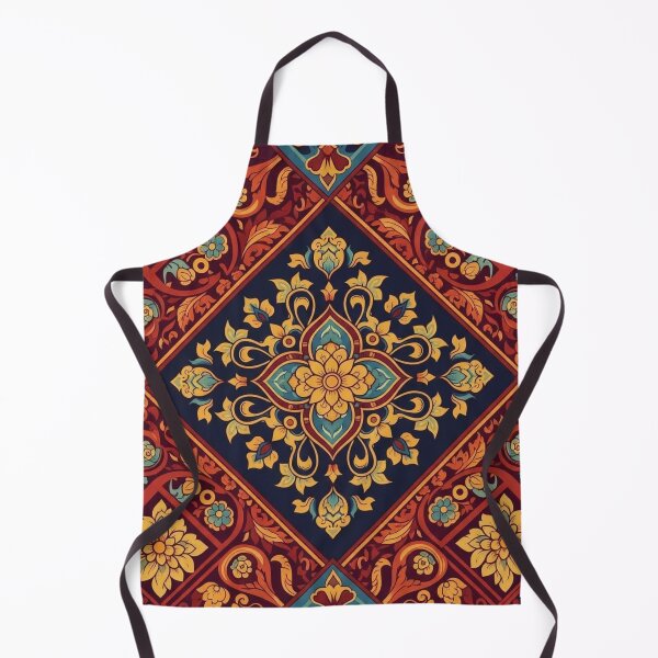 Item preview, Traditional Thai Floral Pattern – Intricate Ornamental Design for Boho Decor & Southeast Asian Vibes designed and sold by PatternXS.