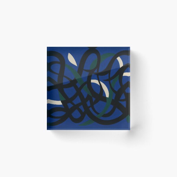 Item preview, Abstract lines on blue designed and sold by Sigtrix.