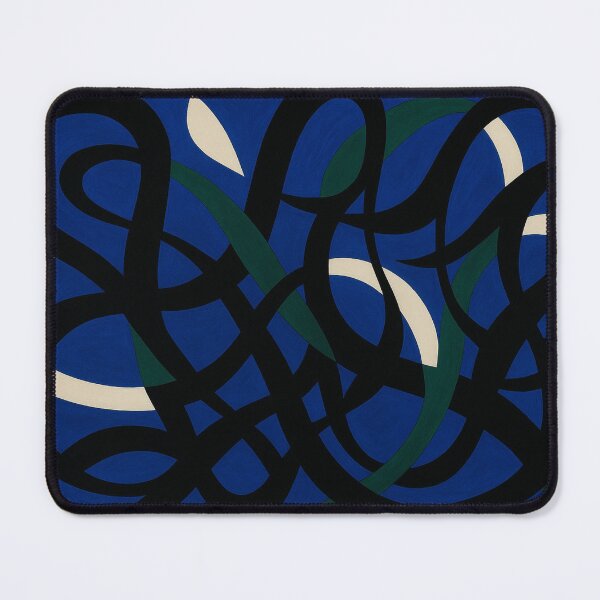 Item preview, Abstract lines on blue designed and sold by Sigtrix.