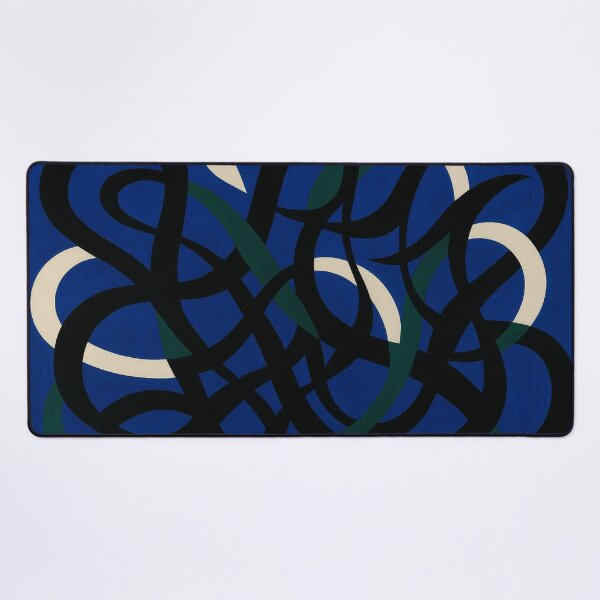 Item preview, Abstract lines on blue designed and sold by Sigtrix.