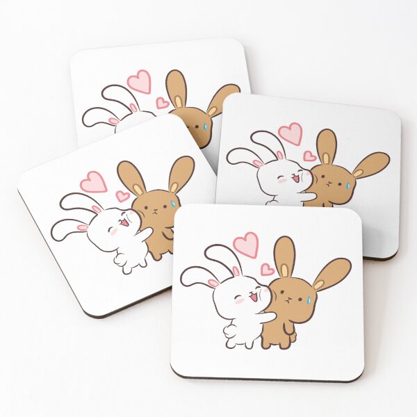 Item preview, Nua and Nia love bunnies cute love couples designed and sold by zand-n-zive.