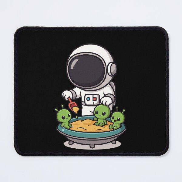 Item preview, Astronaut Playing with Baby Aliens in a UFO Sandbox – Cute Space Cartoon designed and sold by ColorSplash123.