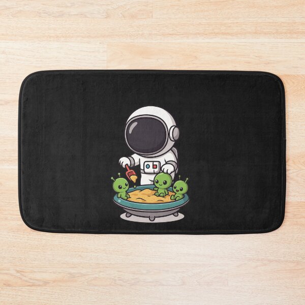 Item preview, Astronaut Playing with Baby Aliens in a UFO Sandbox – Cute Space Cartoon designed and sold by ColorSplash123.