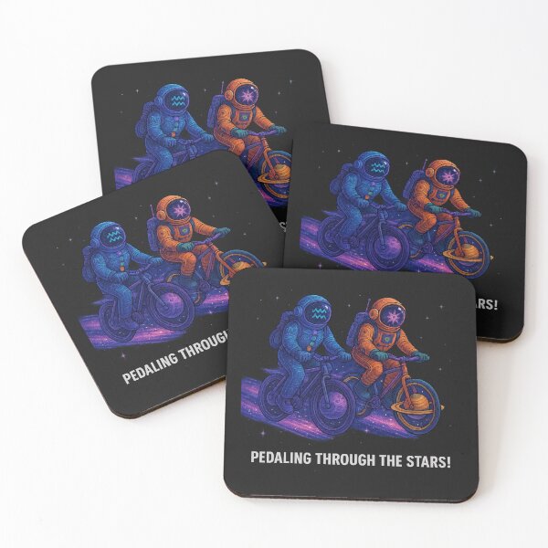 Item preview, Galaxy Riders — Pedaling Through the Stars designed and sold by HEERMANArt.
