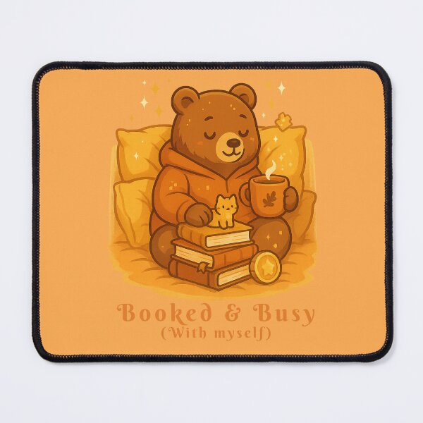 Item preview, Bear – “Booked & Busy (With Myself)” designed and sold by KomoriYuki.