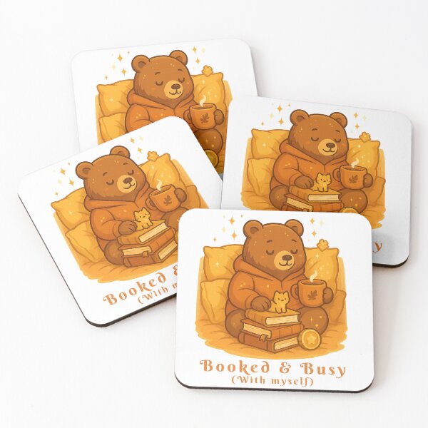 Item preview, Bear – “Booked & Busy (With Myself)” designed and sold by KomoriYuki.