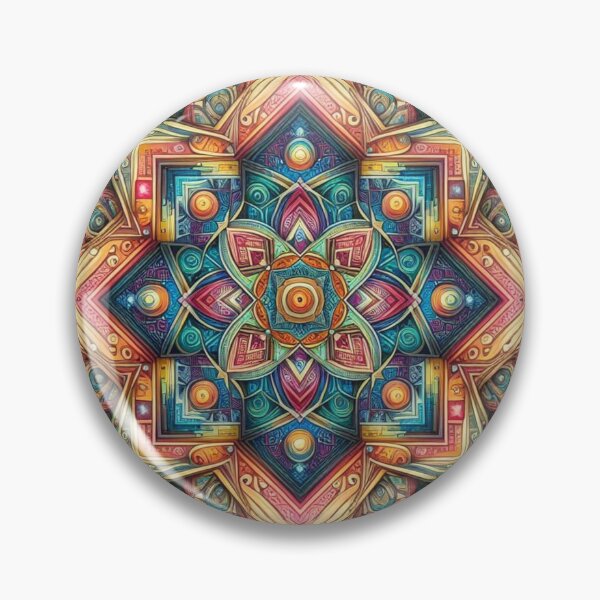 Item preview, Colorful geometric decorative mystic pattern  designed and sold by Dogandesighn.