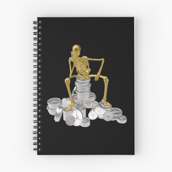 Item preview, Golden skeleton on weight plates - 3D designed and sold by HA-Design-Kunst.
