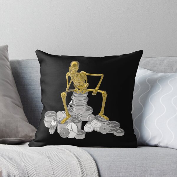 Item preview, Golden skeleton on weight plates - 3D designed and sold by HA-Design-Kunst.