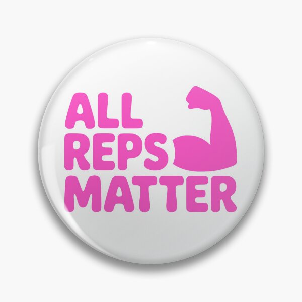 Item preview, All Reps Matter! Pink Gym Girl designed and sold by PMCreative.
