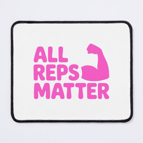 Item preview, All Reps Matter! Pink Gym Girl designed and sold by PMCreative.