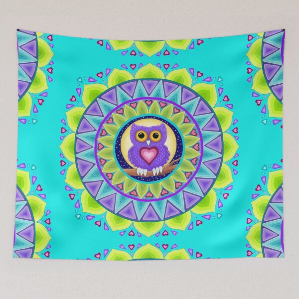 Item preview, Little Purple Owl Mandala designed and sold by Soozie Wray.