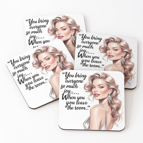 Item preview, You bring so much joy to everyone... when you leave the room – Elegant Woman Minimal Design designed and sold by Anna2492.