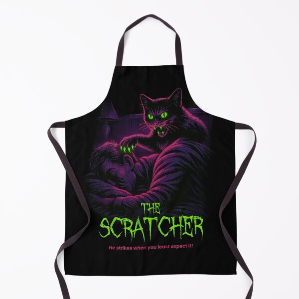 Item preview, The Scratcher | Vintage Cat Horror Movie Poster designed and sold by Oh, the HORROR!.