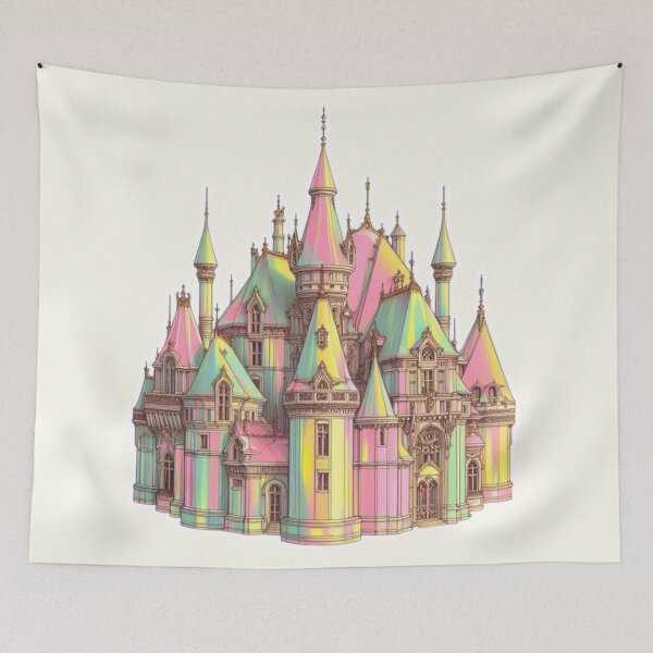 Item preview, Minimalist French Castle - Modern Chateaucore Aesthetic Wall Art designed and sold by Sugar Wisdom .