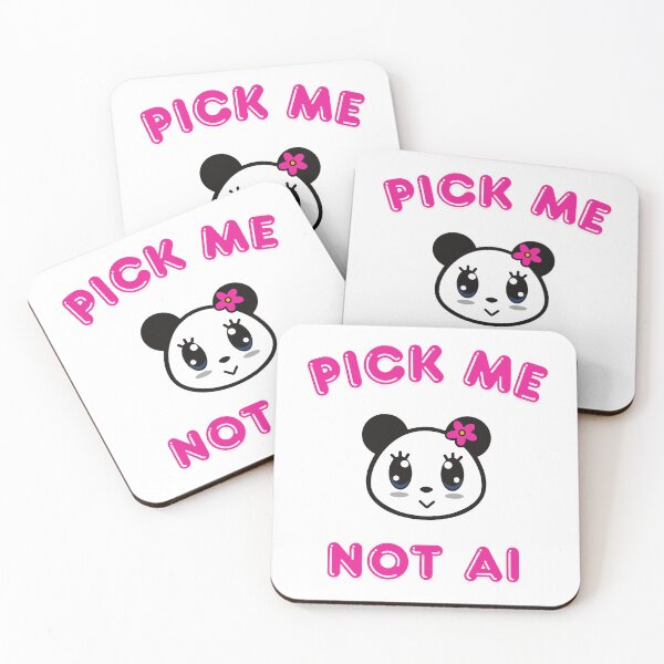 Item preview, Cute Pick Me Panda Better Than AI designed and sold by NotForMoney.
