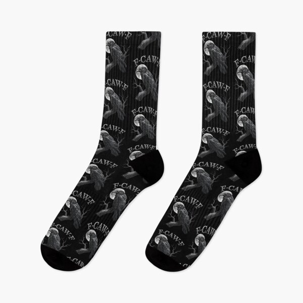 Item preview, Black Crow, F-Caw-F Funny Black Bird moon Gothic Adult Humor designed and sold by ivotee.