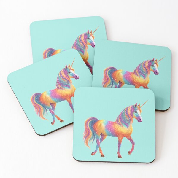Item preview, Glitter Rainbow Unicorn Mia designed and sold by Lichtisign.