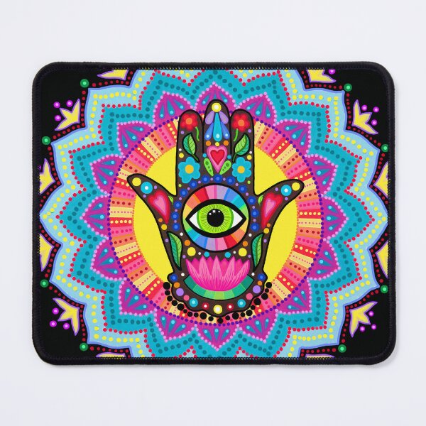 Item preview, Colourful Lucky Hand Mandala designed and sold by Soozie Wray.