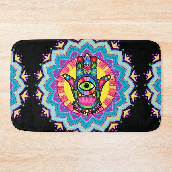 Item preview, Colourful Lucky Hand Mandala designed and sold by Soozie Wray.