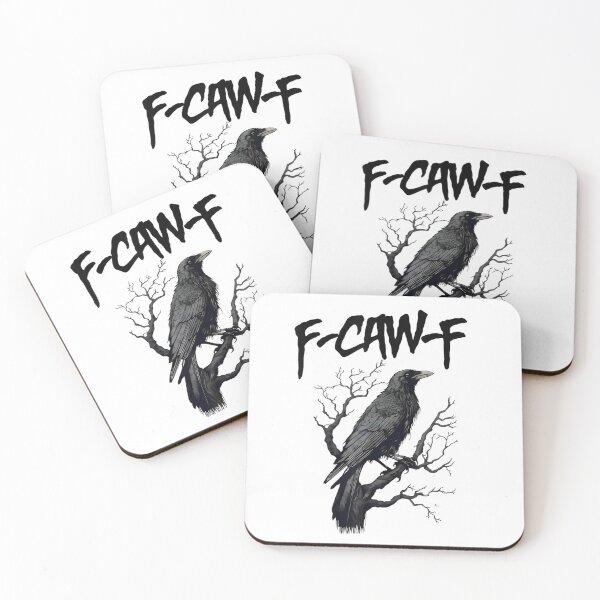 Item preview, F Caw F Black Crow, F-Caw-F Funny Black Bird Saying Meme designed and sold by ivotee.