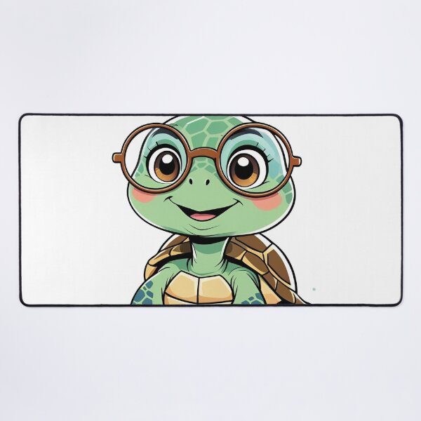 Item preview, Cute turtle with glasses – pastel cartoon design designed and sold by Anna2492.