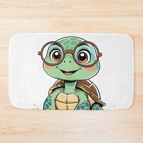 Item preview, Cute turtle with glasses – pastel cartoon design designed and sold by Anna2492.