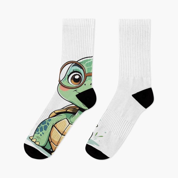 Item preview, Cute turtle with glasses – pastel cartoon design designed and sold by Anna2492.