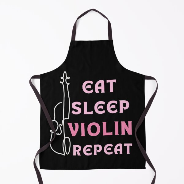 Aperçu de l'œuvre Eat Sleep Violin Repeat créée et vendue par Klaudesign.