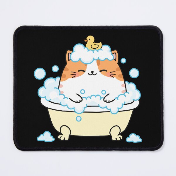 Item preview, Kawaii Cat Bubble Bath Sticker designed and sold by Galaxi Tee.