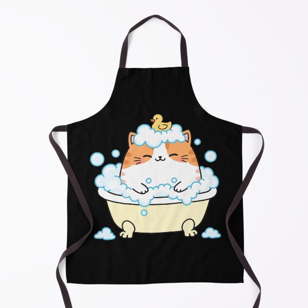 Item preview, Kawaii Cat Bubble Bath Sticker designed and sold by Galaxi Tee.