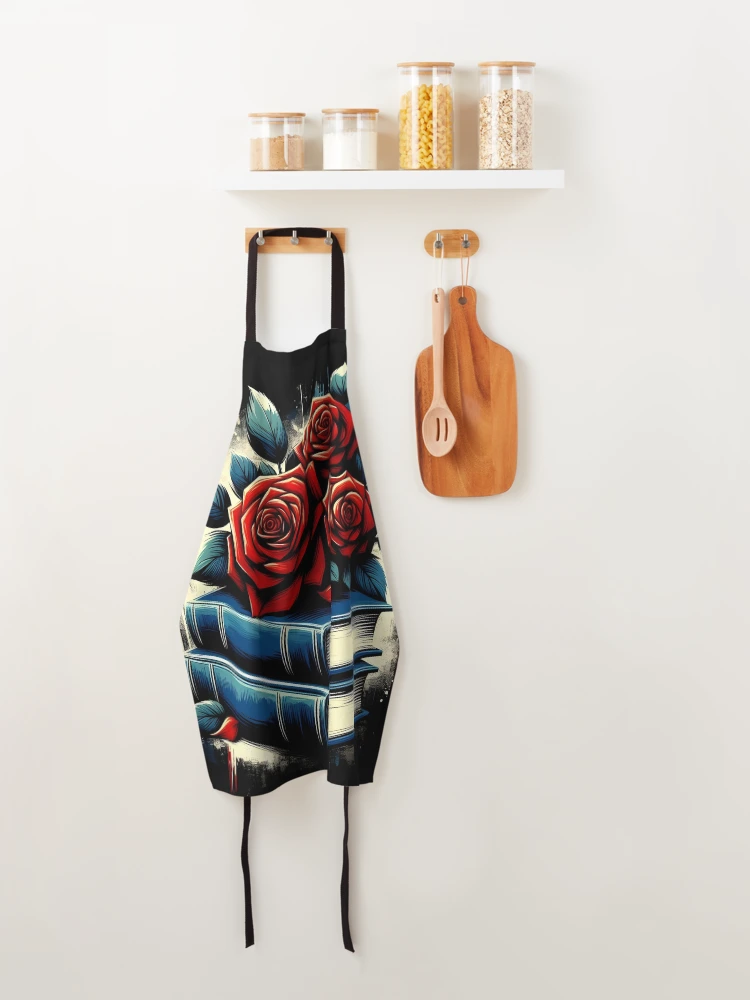 Thumbnail 4 of 6, Apron, Bookstack designed and sold by GraphicsClub.