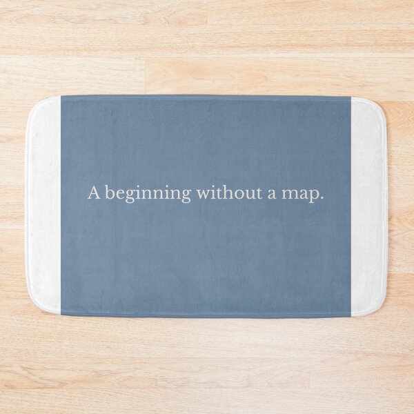 Item preview, Beginning without a map – minimalist quote for quiet courage and healing designed and sold by KWkindwaves.